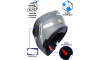 CAPACETE ARTICULADO EBF XTROY MSV 722 SLD SHINE C/OCULOS CINZA Nº 56/58/60/61